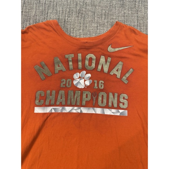 Nike Clemson Tigers College Football‎  2016 National Champions T Shirt XL Unisex - Picture 1 of 10